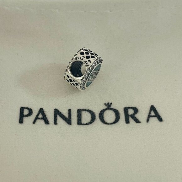 Pandora Welcome Y‘All Bracelet Charm Dog Bead Button S925 Sterling Silver - Picture 2 of 5